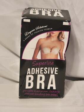 Fashion Form Womens' Superlite Adhesive Strapless Bra Sz DD Cup Has Box Damage